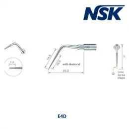 Ponta ultrassom E4 D- NSK